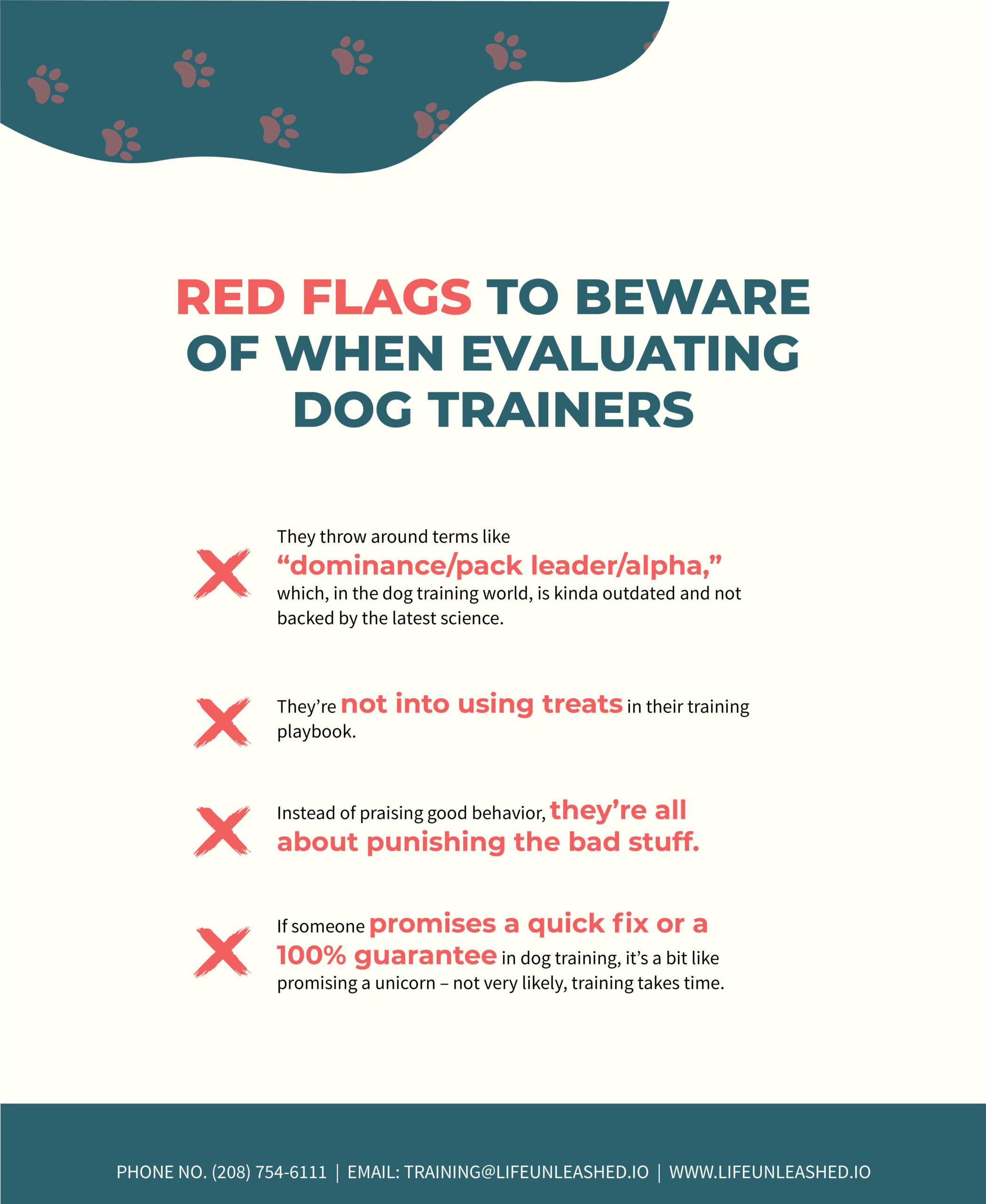 dog training red flags